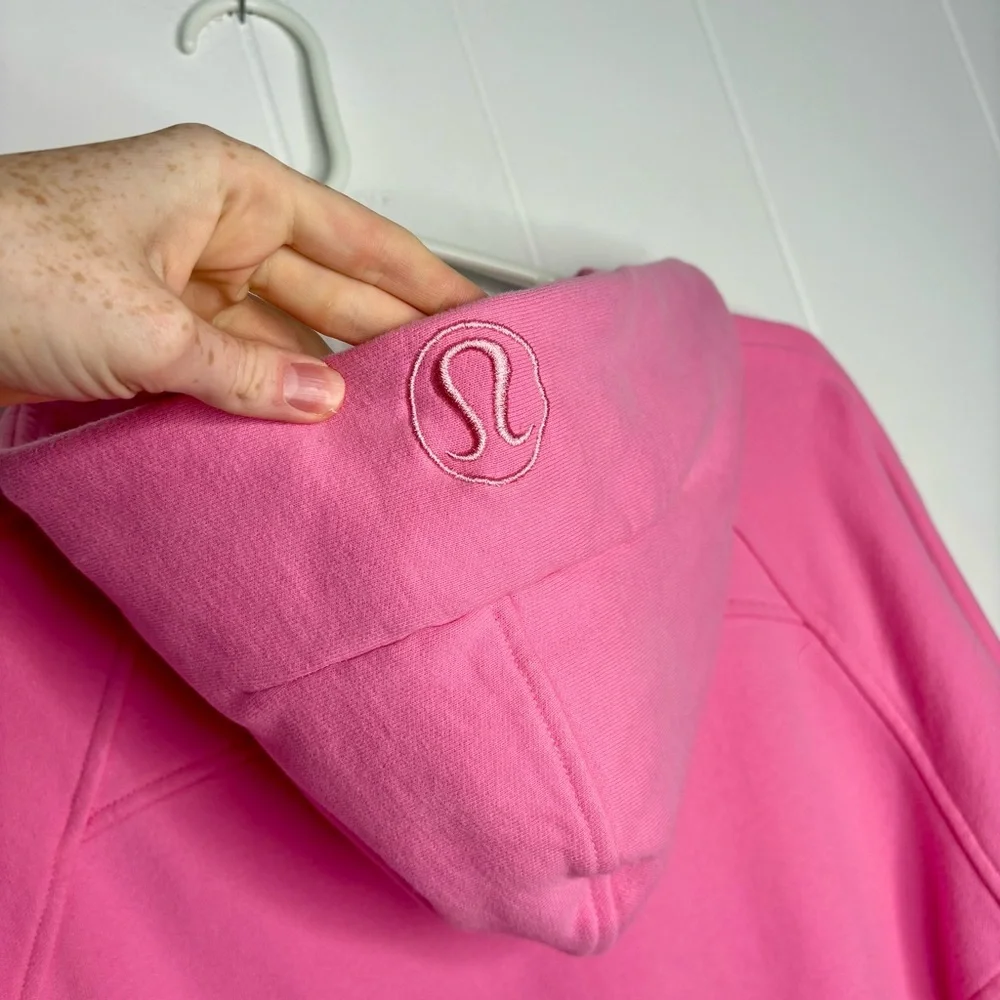 Lululemon Scuba Oversized Full Zip Size Small Dahlia Maeve Pink Outdoor Running - Picture 9 of 10